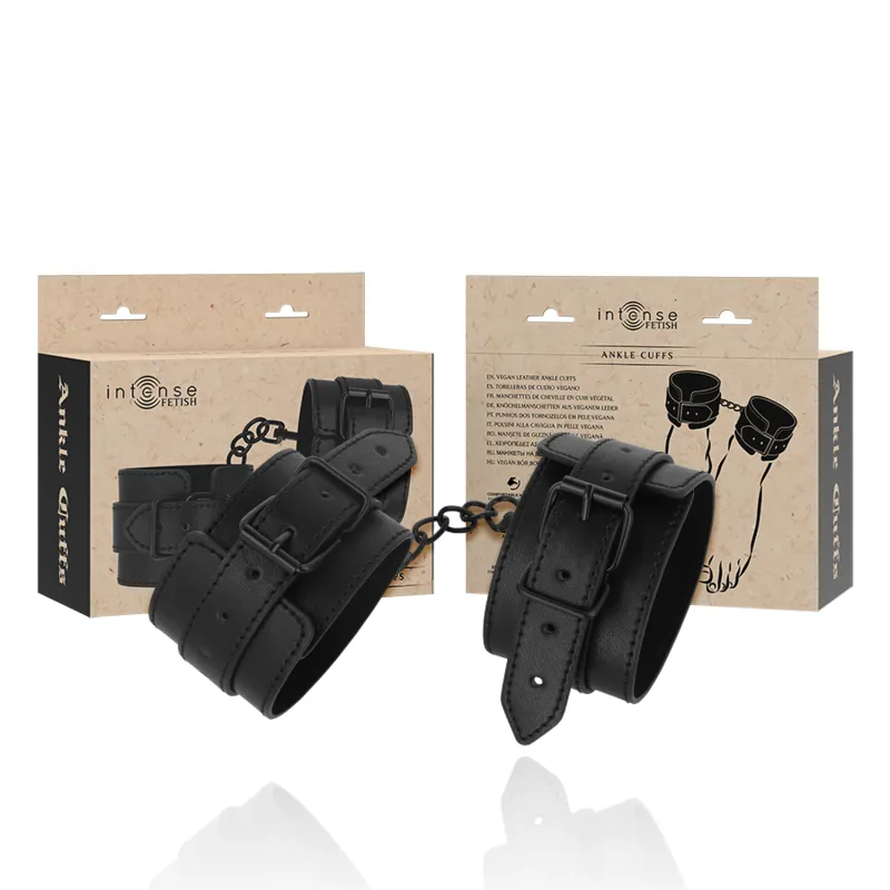 Fetish Knöchelstze aus Veganem Leder von Intense Fetish | Fesselliebe.de