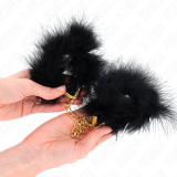 Federhandmanschetten mit Goldkette Modell 0 von Kink Wrist Restraint | Fesselliebe.de