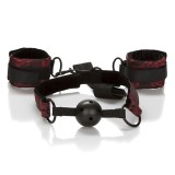 Scandal Atmungsaktiver Ballknebel mit Handschellen von Calexotics | Fesselliebe.de