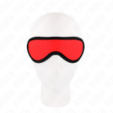Schuppentexturbandage mit Rot Abgedecktem Rand 20 X 7 cm von Kink Masked Allure | Fesselliebe.de