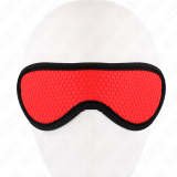 Schuppentexturbandage mit Rot Abgedecktem Rand 20 X 7 cm von Kink Masked Allure | Fesselliebe.de
