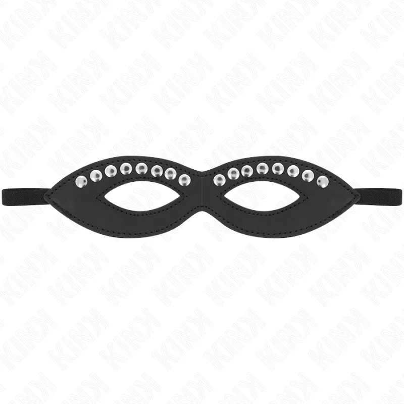 Augenmaske mit Mininieten Modell 1 20,5 X 5,5 cm von Kink Masked Allure | Fesselliebe.de