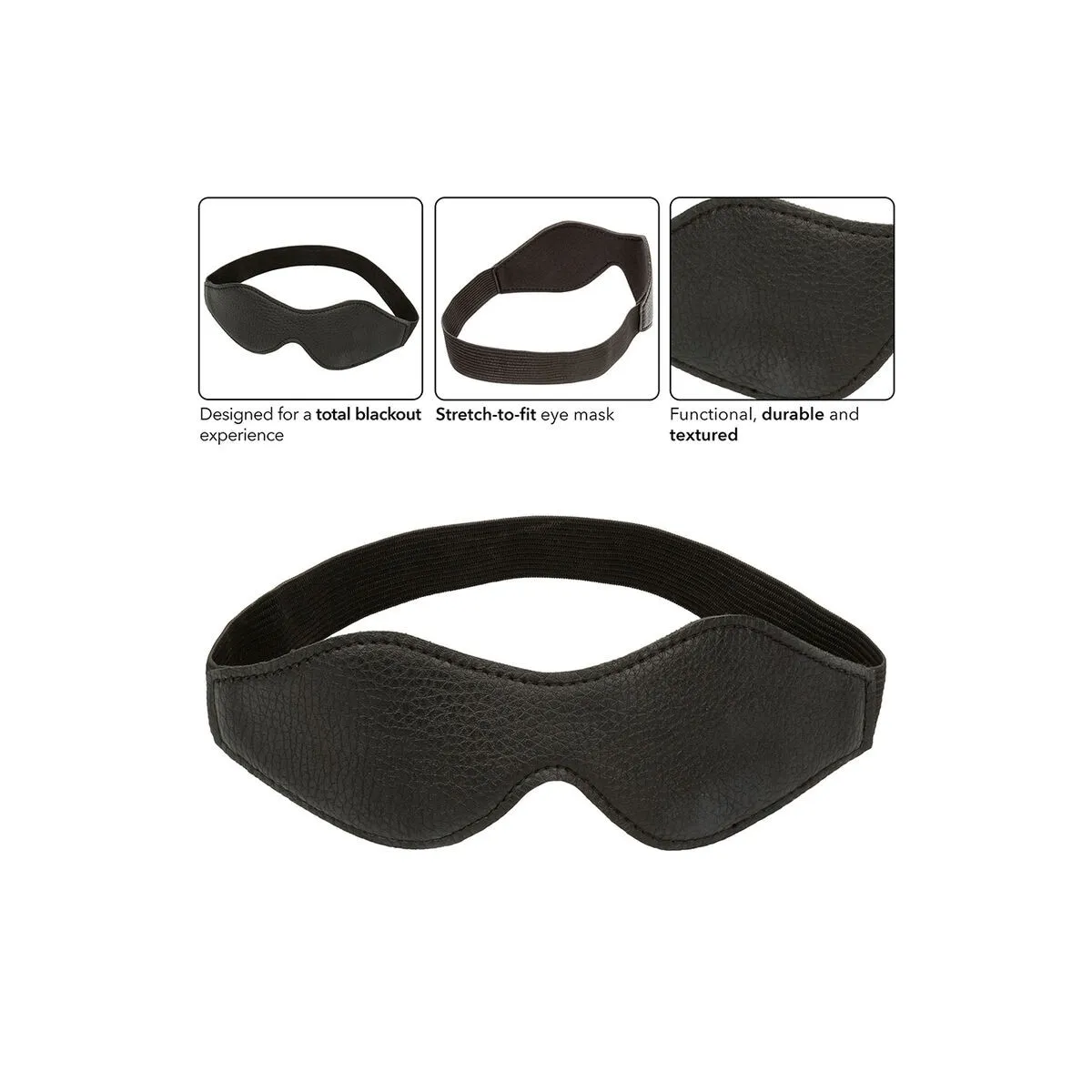 Nocturnal Augenmaske Pvc Leder Schwarz von Calexotics | Fesselliebe.de