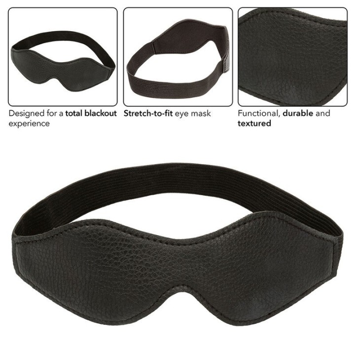 Nocturnal Augenmaske Pvc Leder Schwarz von Calexotics | Fesselliebe.de