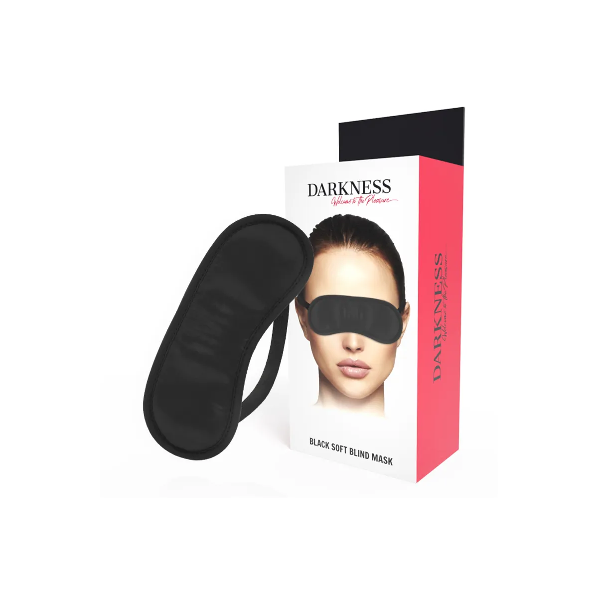 Gerade Schwarze Maske von Darkness Bondage | Fesselliebe.de
