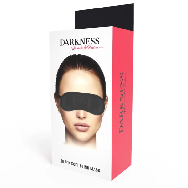 Gerade Schwarze Maske von Darkness Bondage | Fesselliebe.de