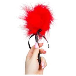 Red Marabou Duster von Secretplay 100% Fetish | Fesselliebe.de