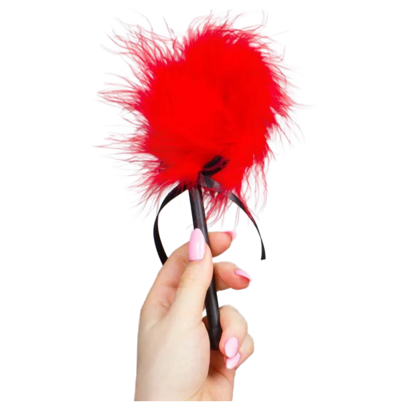 Red Marabou Duster von Secretplay 100% Fetish | Fesselliebe.de