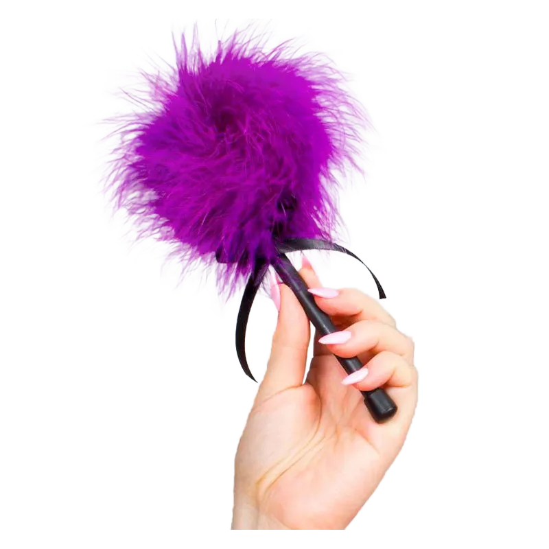 Rosa Lila Marabou-Staubtuch von Secretplay 100% Fetish | Fesselliebe.de