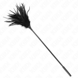 Mehrere Schwarze Kitzelfedern 45 cm von Kink Impact & Touch | Fesselliebe.de