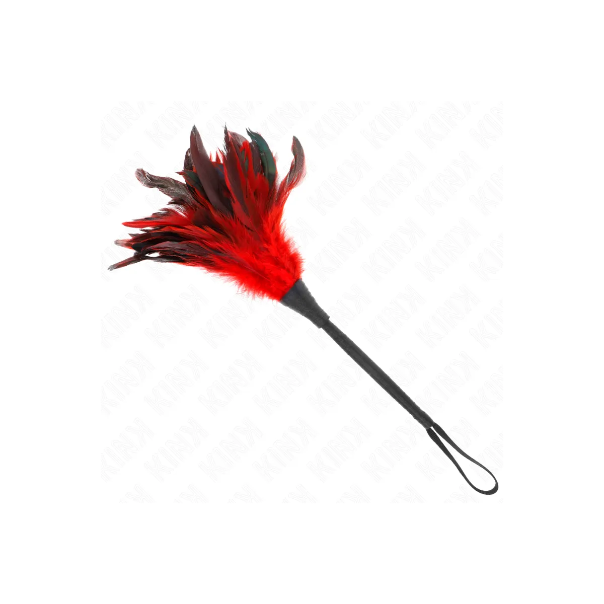 Red Maids Hornform Tickle Hühnerfedern 36 cm von Kink Impact & Touch | Fesselliebe.de
