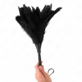 Black Maids Hornform Tickle Hühnerfedern 36 cm von Kink Impact & Touch
