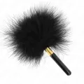 Schwarz-Gold Metall Kitzelfedern 18 cm von Kink Impact & Touch