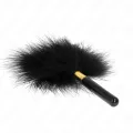Schwarz-Gold Metall Kitzelfedern 18 cm von Kink Impact & Touch
