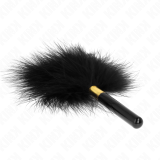 Schwarz-Gold Metall Kitzelfedern 18 cm von Kink Impact & Touch | Fesselliebe.de