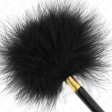 Schwarz-Gold Metall Kitzelfedern 18 cm von Kink Impact & Touch | Fesselliebe.de