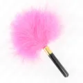 Fuchsia Gold Metall Kitzelfedern 18 cm von Kink Impact & Touch