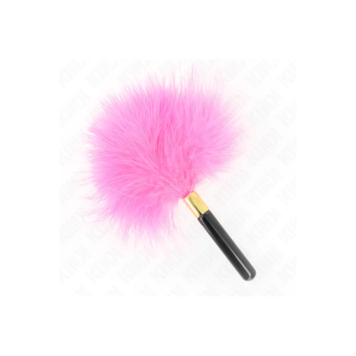 Fuchsia Gold Metall Kitzelfedern 18 cm von Kink Impact & Touch | Fesselliebe.de