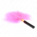 Fuchsia Gold Metall Kitzelfedern 18 cm von Kink Impact & Touch