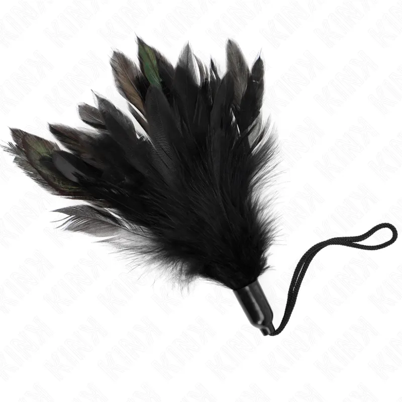 Tickle Feathers mit Seilgriff Kunststoffbasis 15 cm von Kink Impact & Touch | Fesselliebe.de