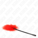 Rote Kitzelfedern für Das Bondage-Set 27 cm von Kink Impact & Touch | Fesselliebe.de