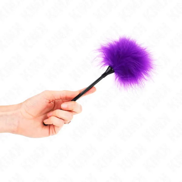 Lila Kitzelfedern für Das Bondage-Kit 27 cm von Kink Impact & Touch | Fesselliebe.de