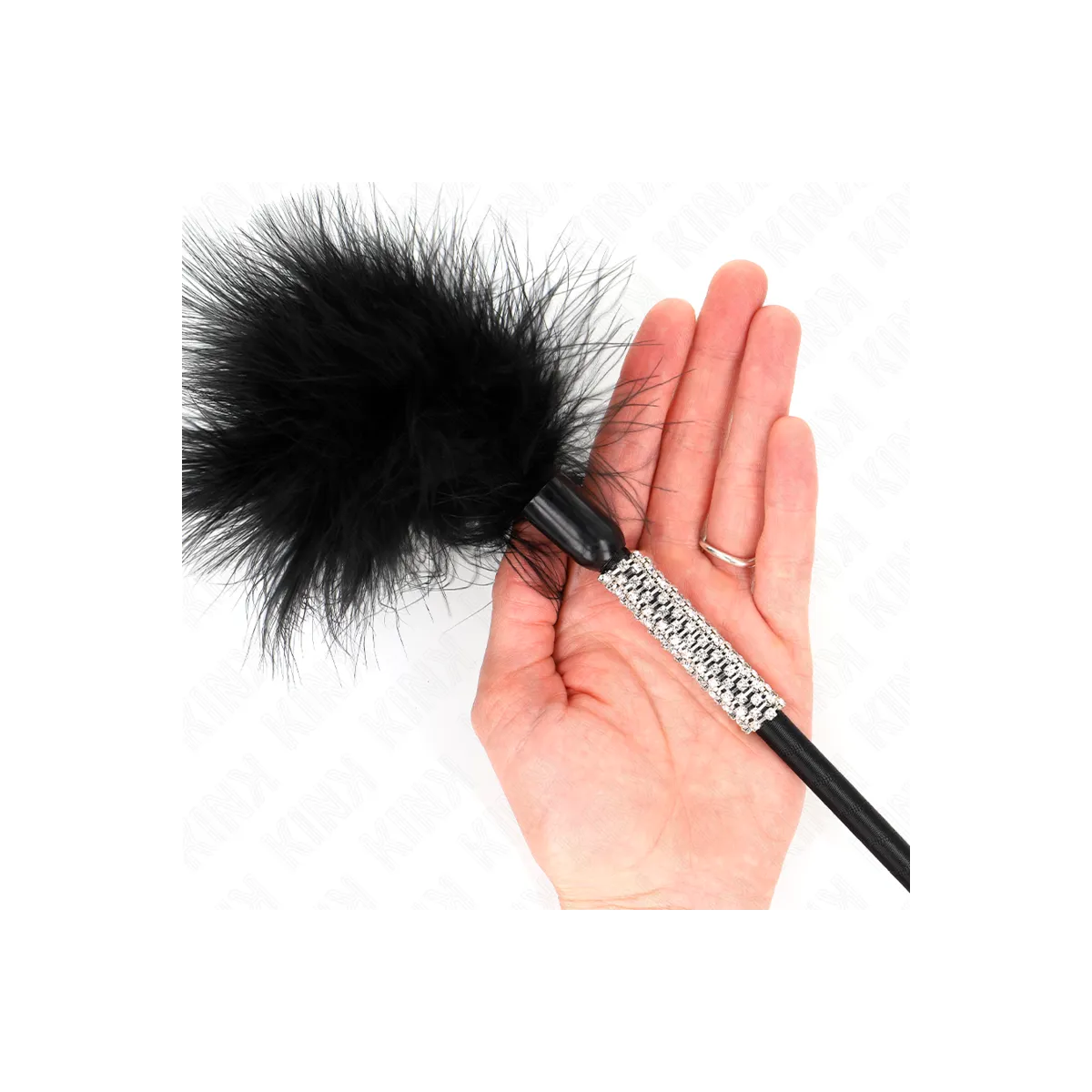 Tickle Federn mit Strass-Griff 50 cm von Kink Impact & Touch | Fesselliebe.de