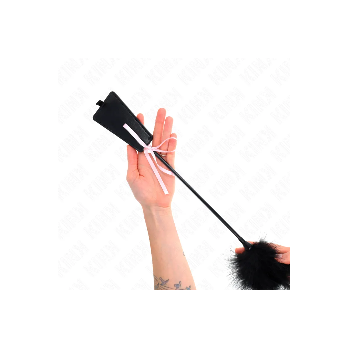 Tickle Feathers mit Rosa Schleife 49 cm von Kink Impact & Touch | Fesselliebe.de
