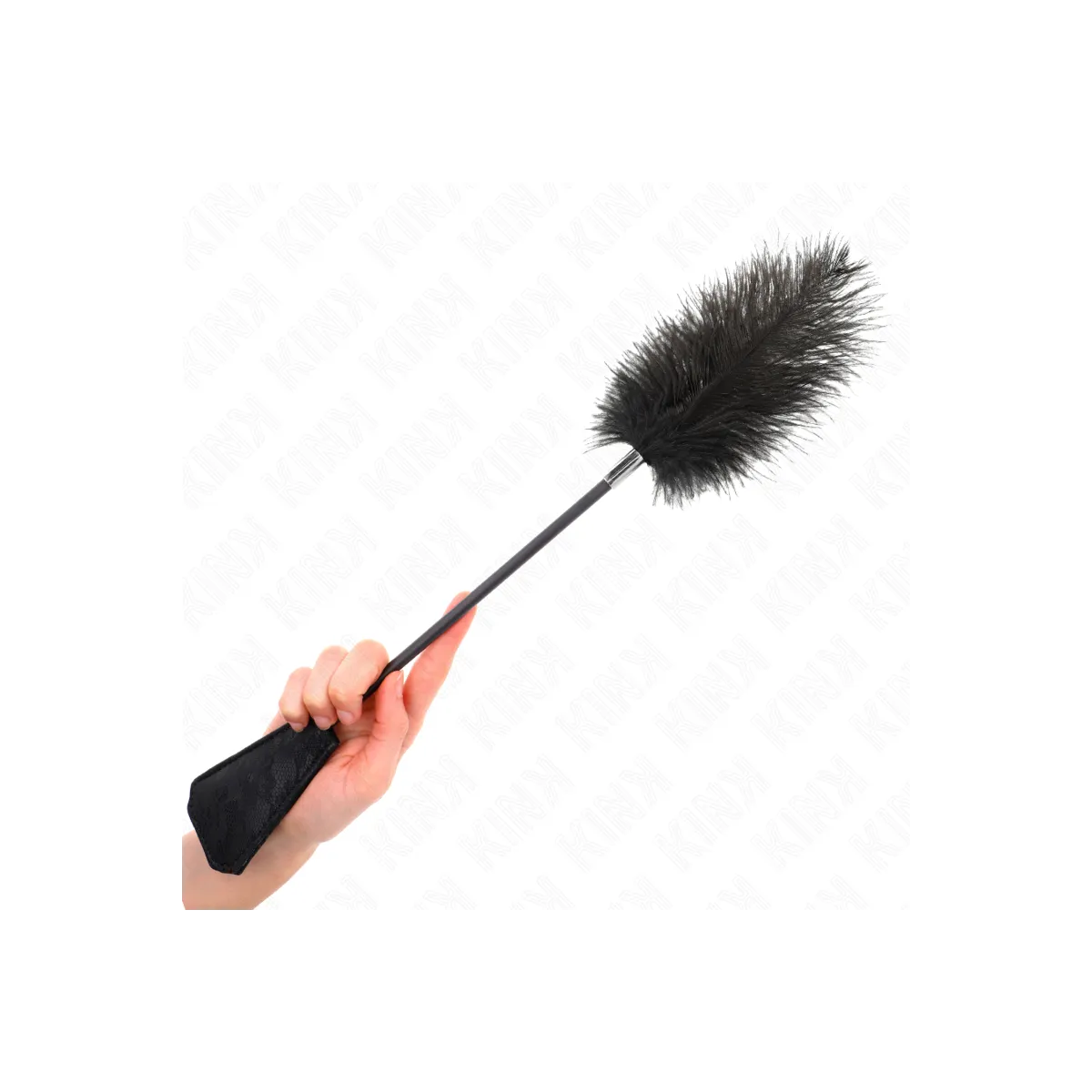 Straussenfedern Zum Kitzeln mit Spitzenpalette 56 cm von Kink Impact & Touch | Fesselliebe.de