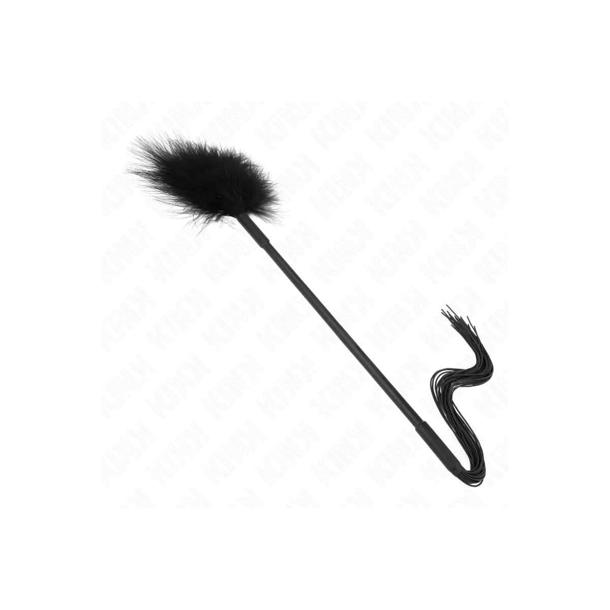 Silikonpeitsche mit Federn Zum Kitzeln 47 cm von Kink Impact & Touch | Fesselliebe.de