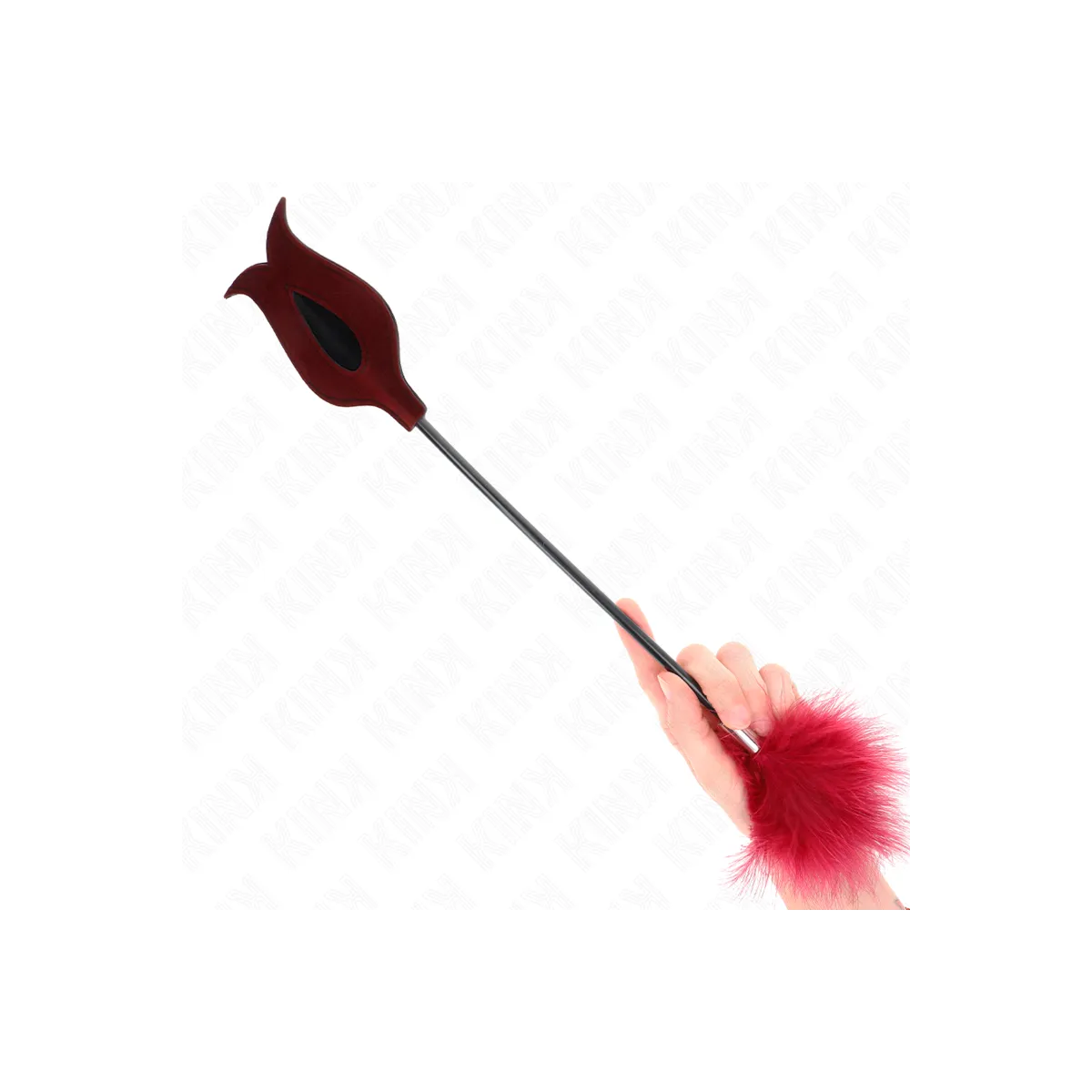 Tickle Feathers mit Rosenförmigem Paddel 8 cm von Kink Impact & Touch | Fesselliebe.de