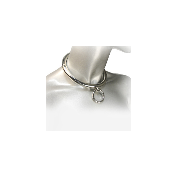 Bdsm-Halskette mit Ring 10cm von Metal Hard | Fesselliebe.de