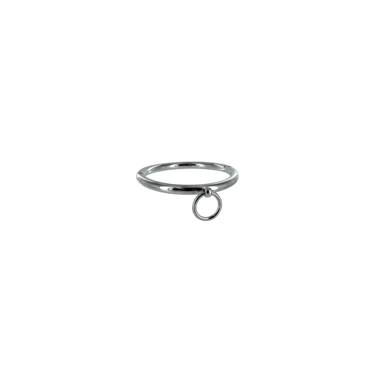 Bdsm-Halskette mit Ring 18cm von Metal Hard | Fesselliebe.de