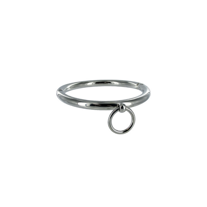 Bdsm-Halskette mit Ring 18cm von Metal Hard | Fesselliebe.de