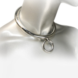 Bdsm-Halskette mit Ring 18cm von Metal Hard | Fesselliebe.de