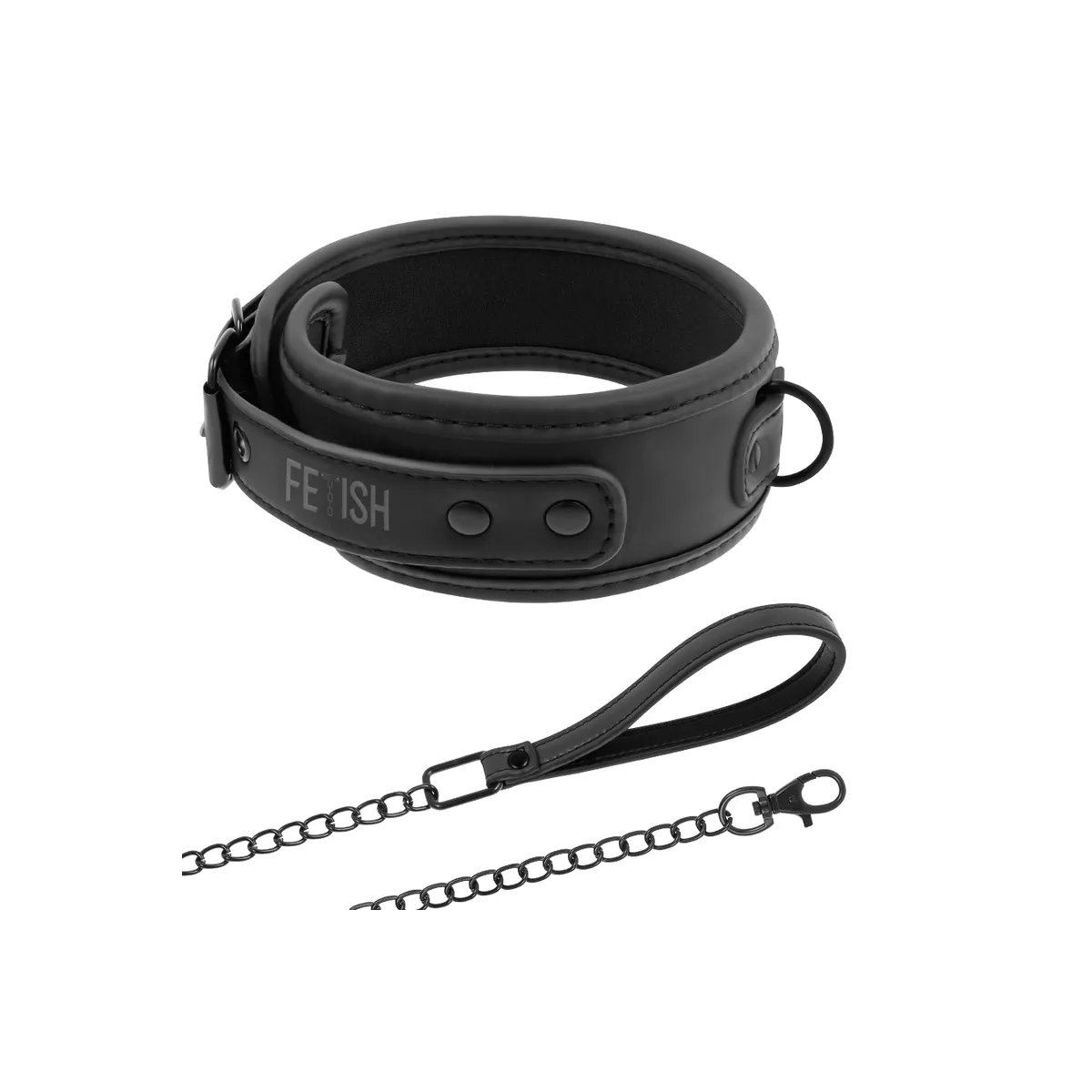 Kettenhalskette mit Noprene-Futter von Fetish Submissive Bondage | Fesselliebe.de