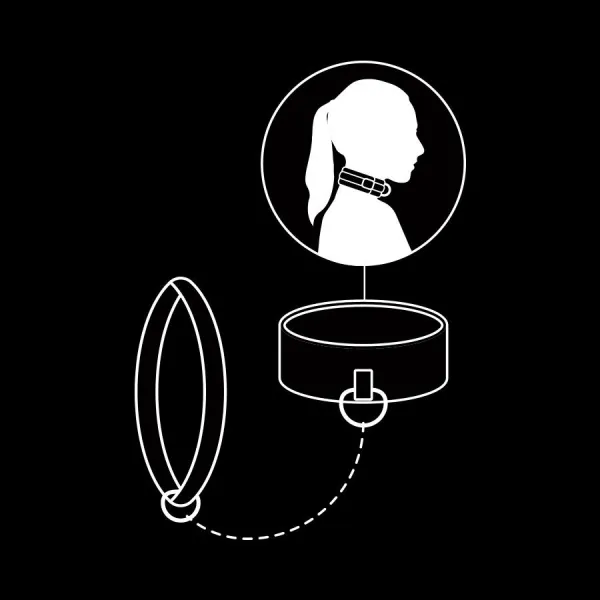 Kettenhalskette mit Noprene-Futter von Fetish Submissive Bondage | Fesselliebe.de