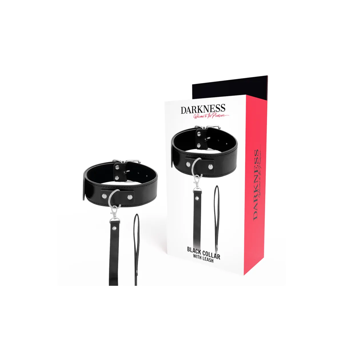 Posture-Halskette mit Lederkette von Darkness Bondage | Fesselliebe.de
