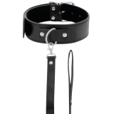 Posture-Halskette mit Lederkette von Darkness Bondage | Fesselliebe.de