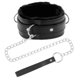 Bequeme Halskette mit Lederkette von Darkness Bondage | Fesselliebe.de