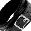 Bequeme Halskette mit Lederkette von Darkness Bondage