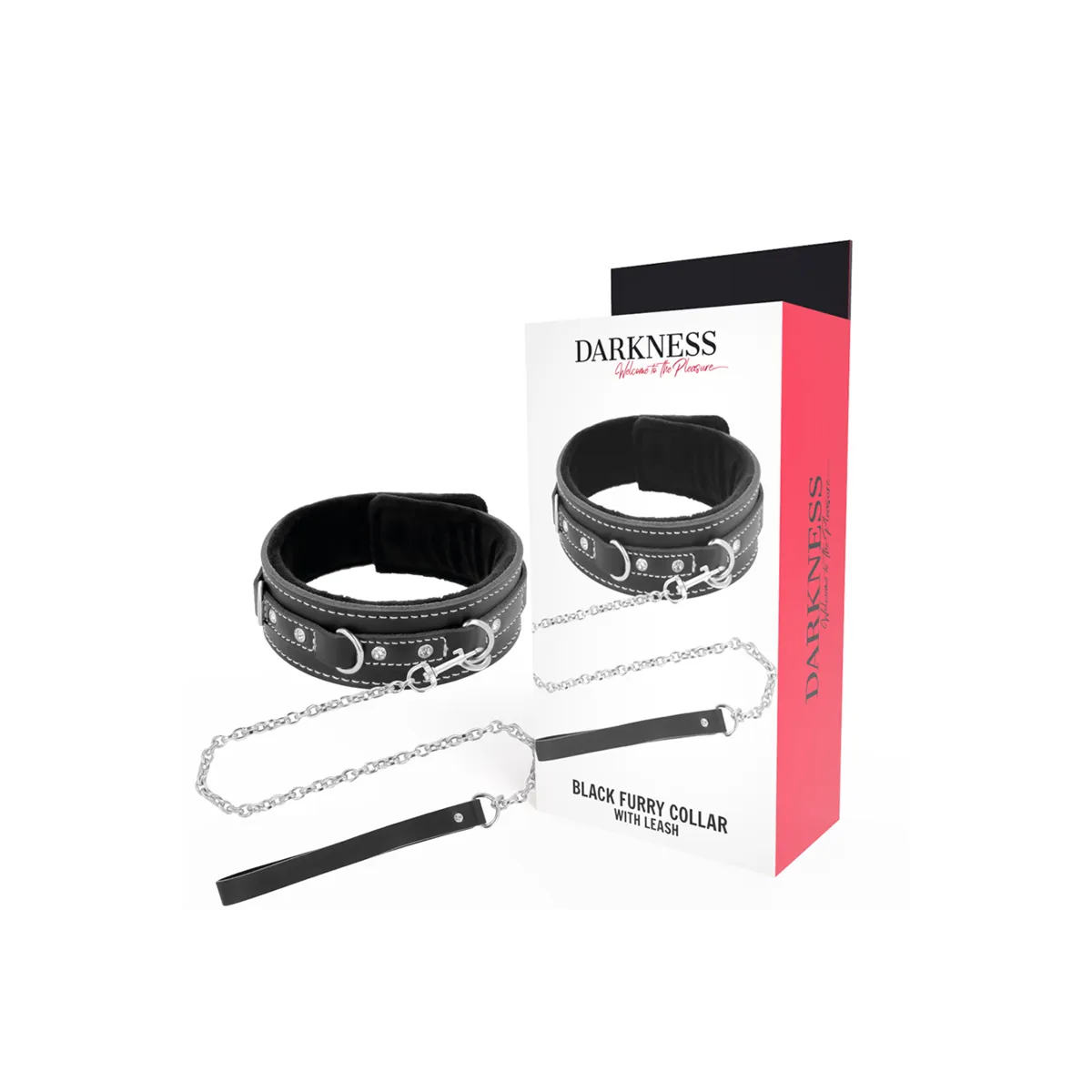 Hochwertige Leder-Halskette mit Leine von Darkness Bondage | Fesselliebe.de