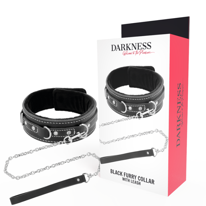 Hochwertige Leder-Halskette mit Leine von Darkness Bondage | Fesselliebe.de