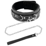 Hochwertige Leder-Halskette mit Leine von Darkness Bondage | Fesselliebe.de
