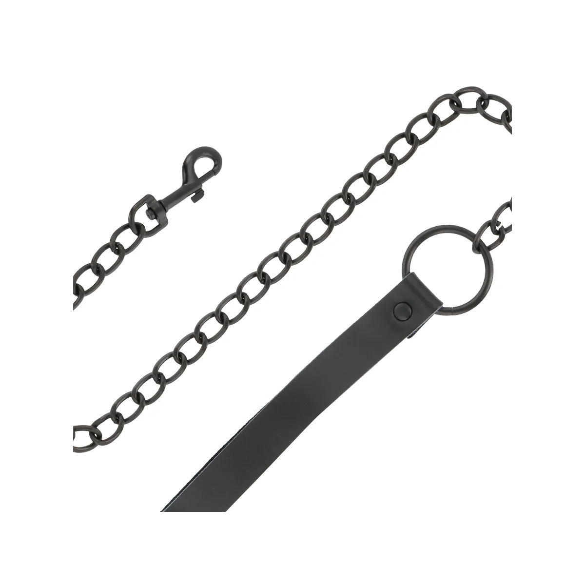 Schwarze Halskette mit Kette von Darkness Bondage | Fesselliebe.de