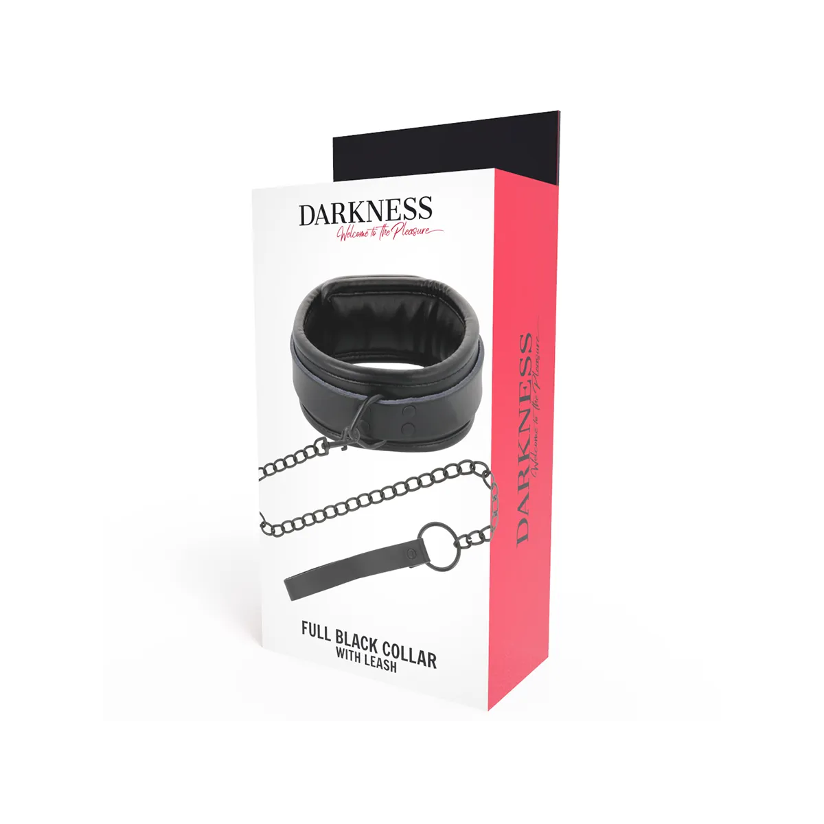 Schwarze Halskette mit Kette von Darkness Bondage | Fesselliebe.de