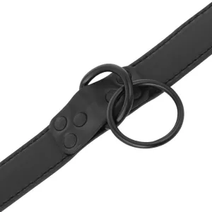 Schwarze Halskette mit Kette von Darkness Bondage