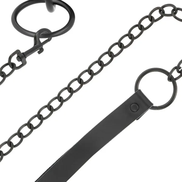 Schwarze Halskette mit Kette von Darkness Bondage | Fesselliebe.de