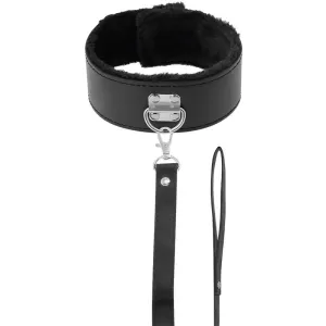 Gefütterte Halskette mit Titankette von Darkness Bondage