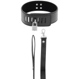 Bdsm-Halsband mit Schwarzem Schloss von Darkness Bondage | Fesselliebe.de